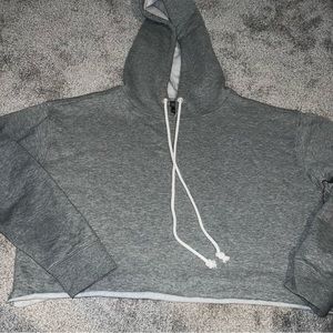 Wild fable gray crop top hoodie